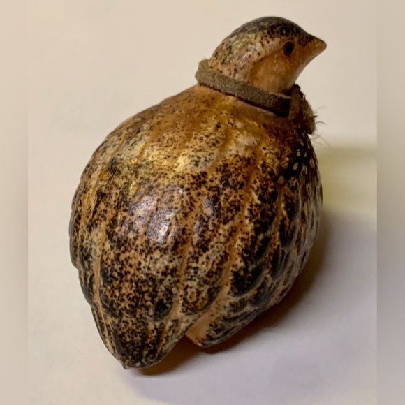 Mid Century Vintage Hand Painted Ceramic Quail Bird Figurine - Picture 5 of 16